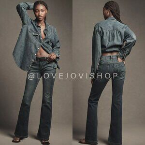 Anthropologie Dark Wash Bootcut Jeans - Indigo